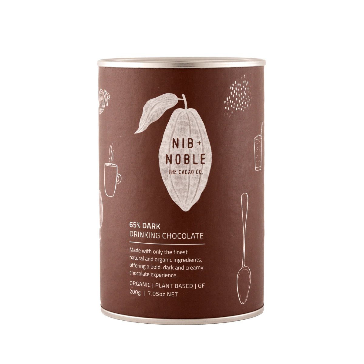 NIB & NOBLE DRINKING CHOCOLATE 65% DARK 200G