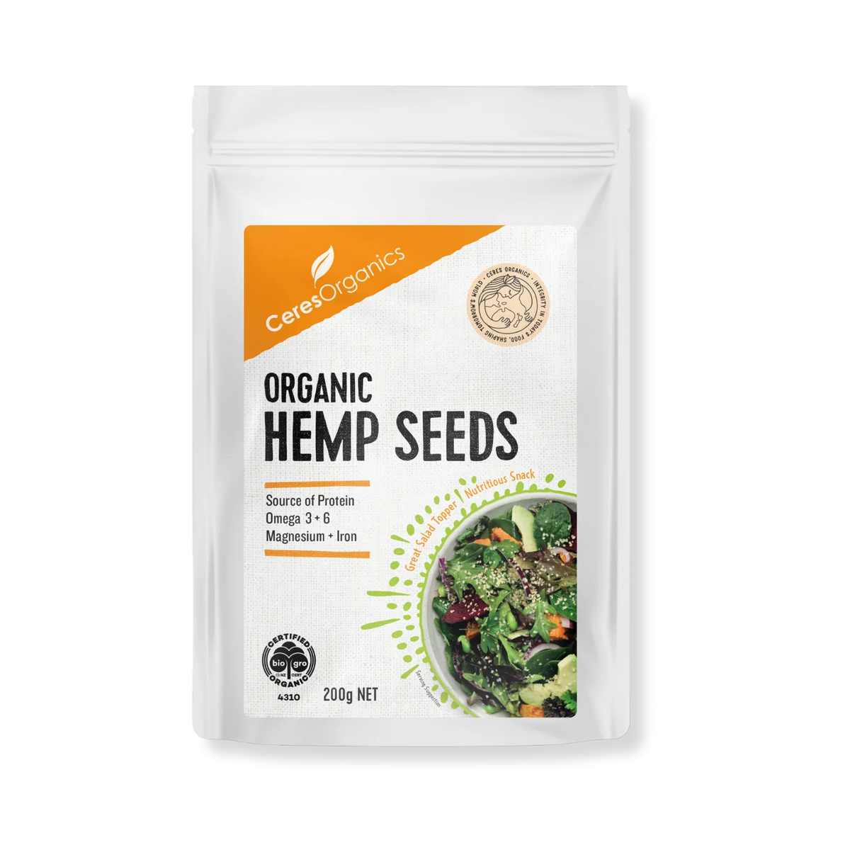 CERES ORGANIC BIO HEMP SEEDS 200G