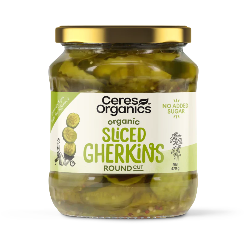 CERES BIO SLICED GHERKINS 670G