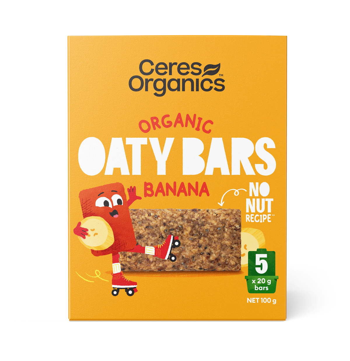 CERES BIO OATY BARS BANANA 100G