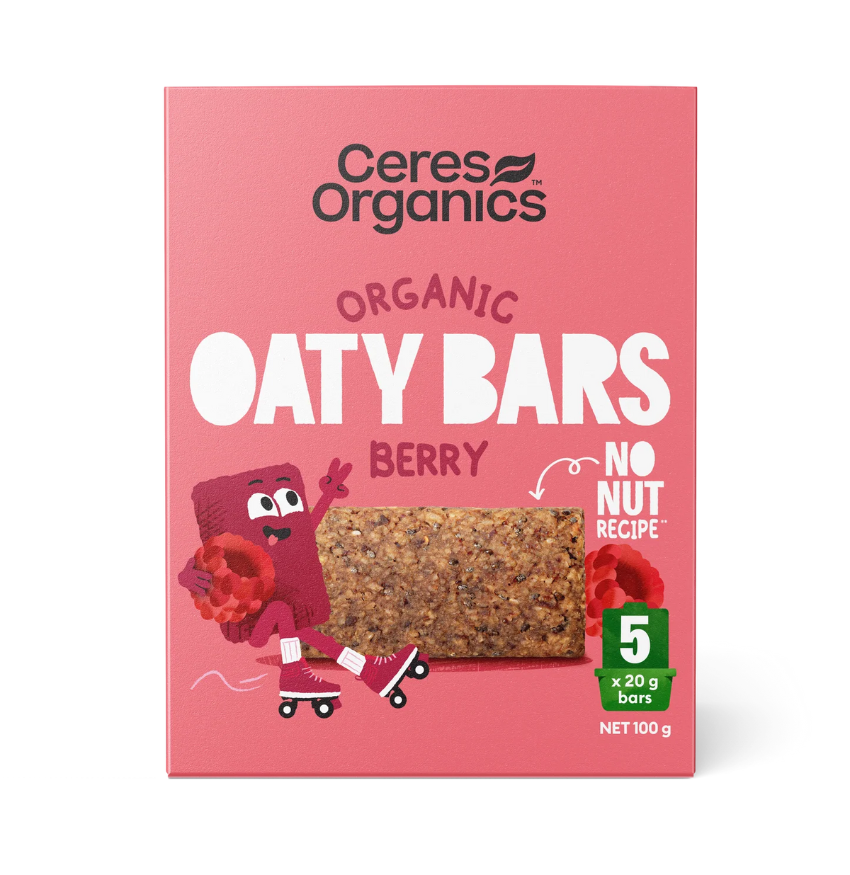 CERES BIO OATY BARS BERRY 100G