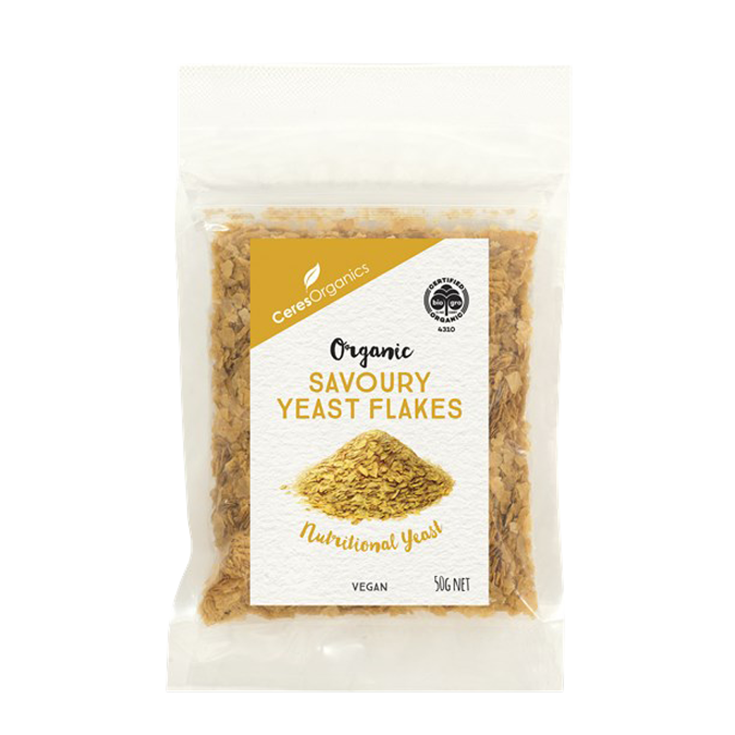 CERES ORGANIC YEAST FLAKES SAVOURY SEASONING 50G