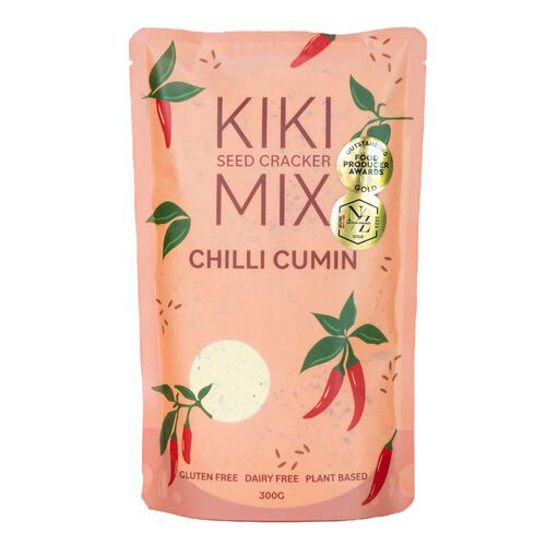 KIKI SEED CRACKER CHILLI & CUMIN CRACKER MIX 300G