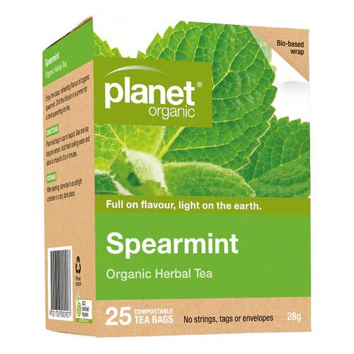PLANET ORGANIC SPEARMINT TEA 25 BAG