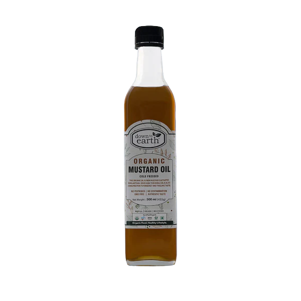 DOWN TO EARTH ORGANIC MUSTARD OIL 500ML