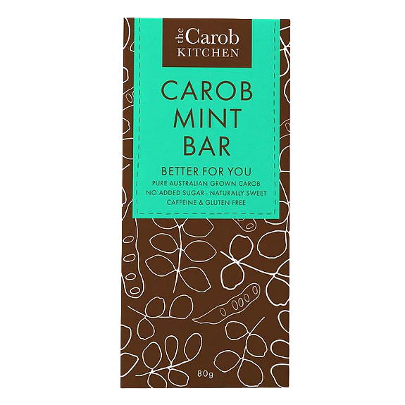 CAROB KITCHEN CAROB MINT CHOCOLATE BAR 80G