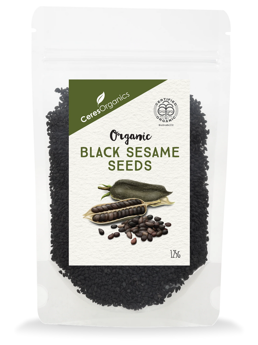 CERES BIO BLACK SESAME SEEDS 125G Simply Organic NZ