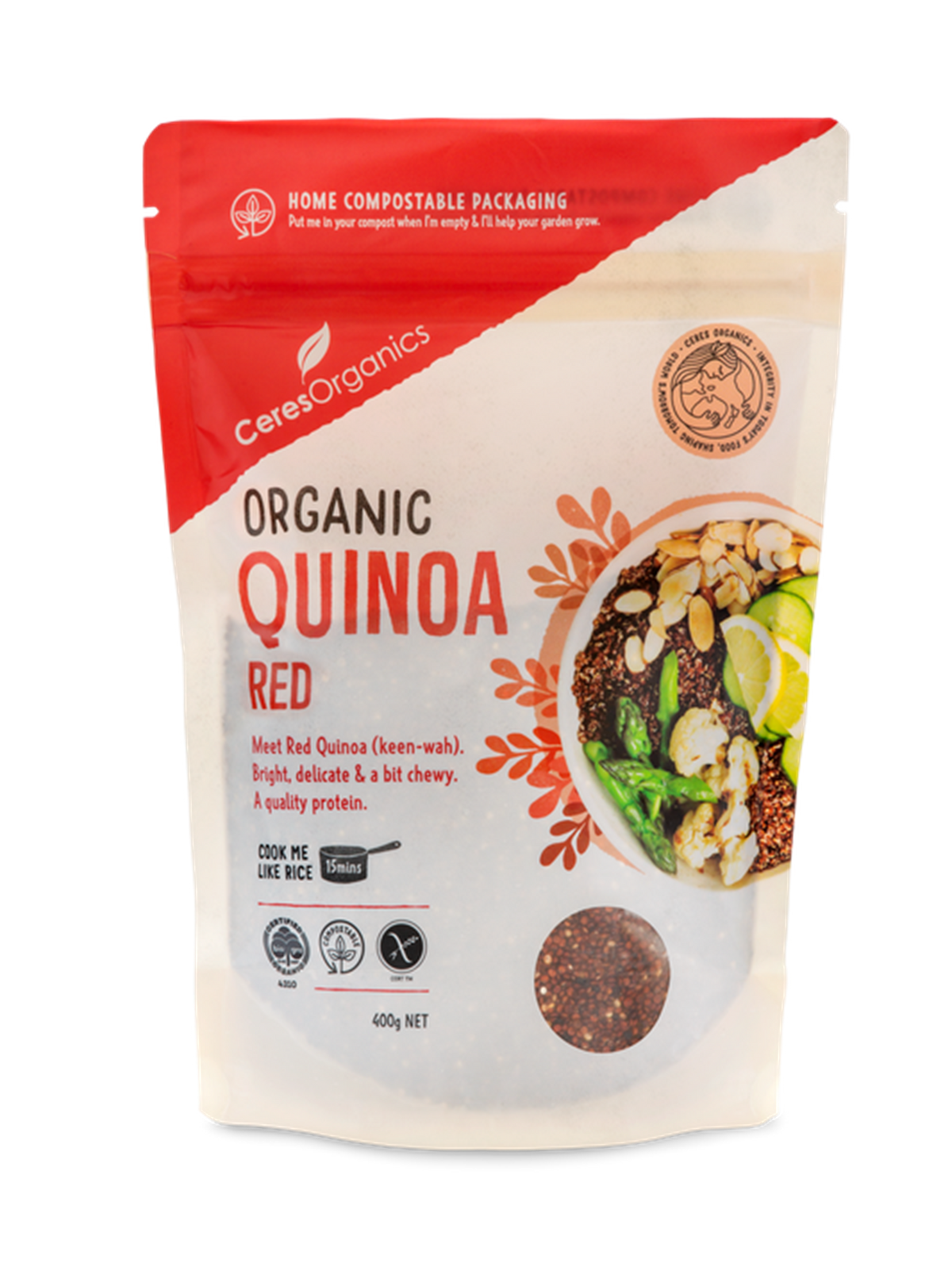 CERES ORGANIC BIO QUINOA RED 450G