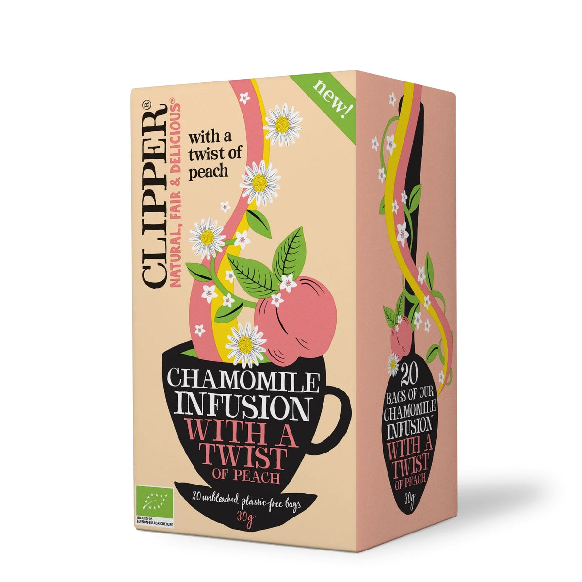 CLIPPER CHAMOMILE PEACH TEA 20 BAGS