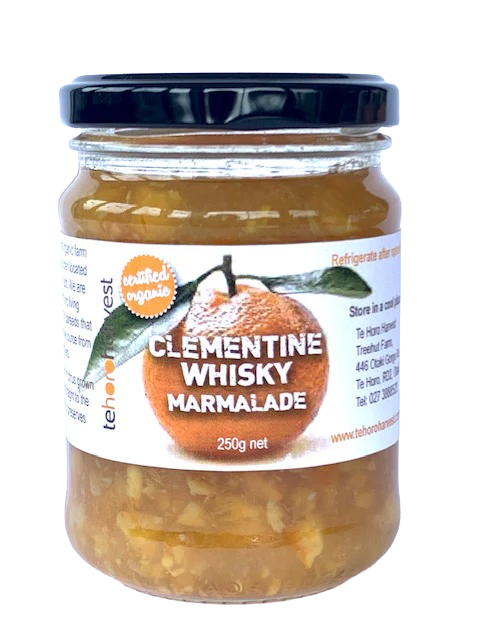 TEH HORO HARVEST CLEMENTINE & WHISKEY MARMALADE 250G