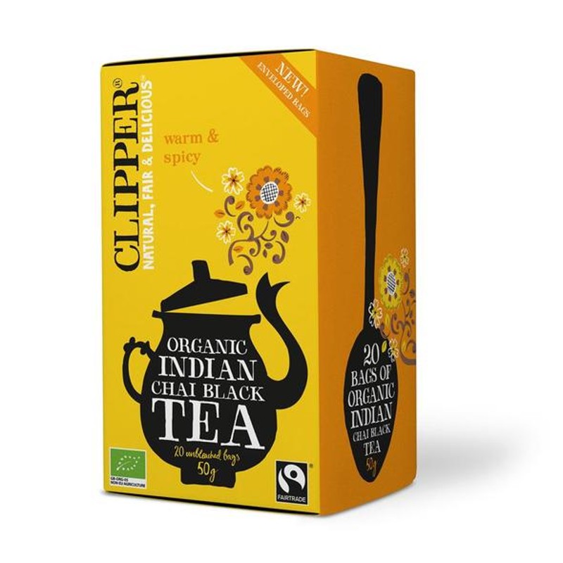 CLIPPER ORGANIC INDIAN CHAI TEA 20 BAGS