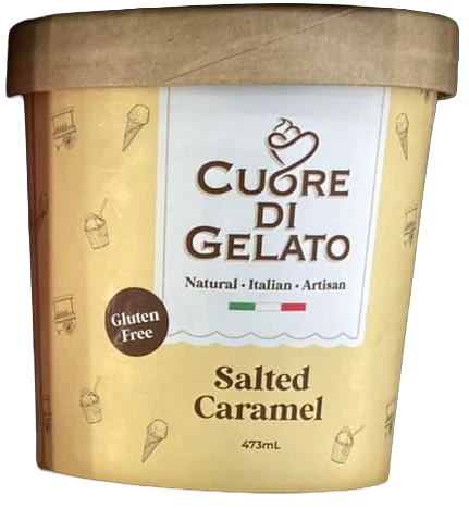 CUORE DI GELATO CARAMEL GELATO 473ML