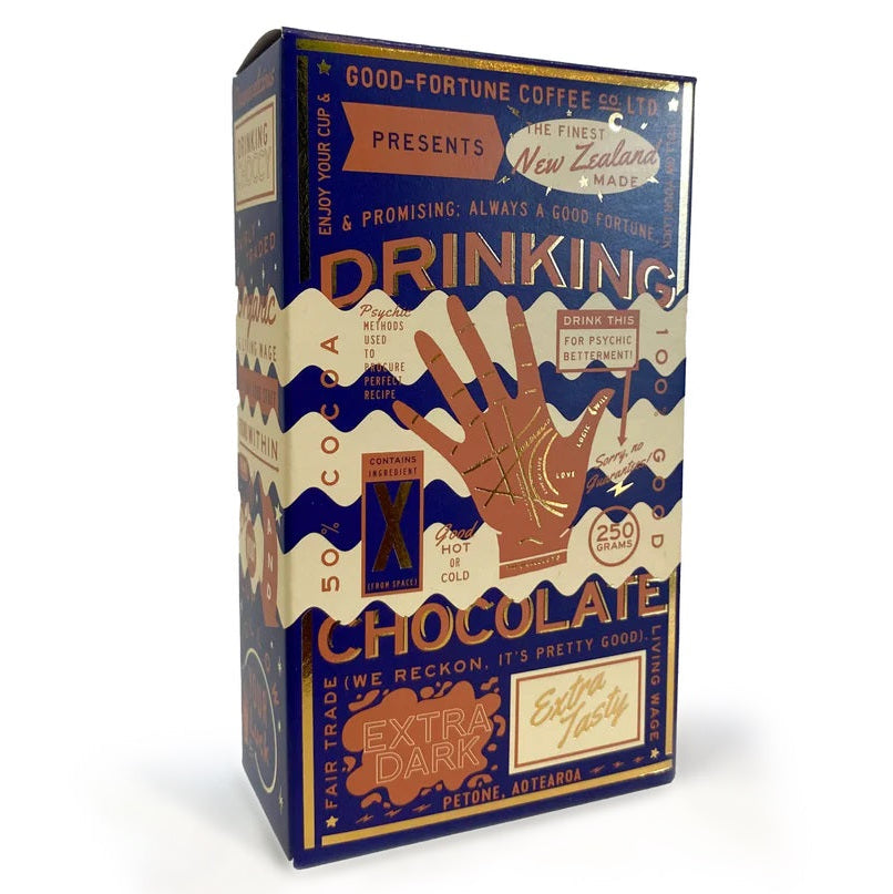 GOOD FORTUNE COFFEE DARK DRINKING CHOCOLATE 250G