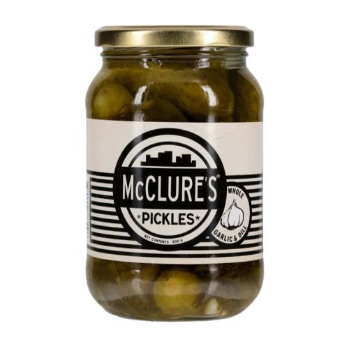 MCCLURES GARLIC & DILL PICKLES 500G