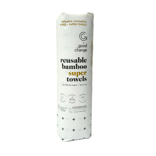 GOOD CHANGE REUSABLE ECO TOWELS 18SHEETS