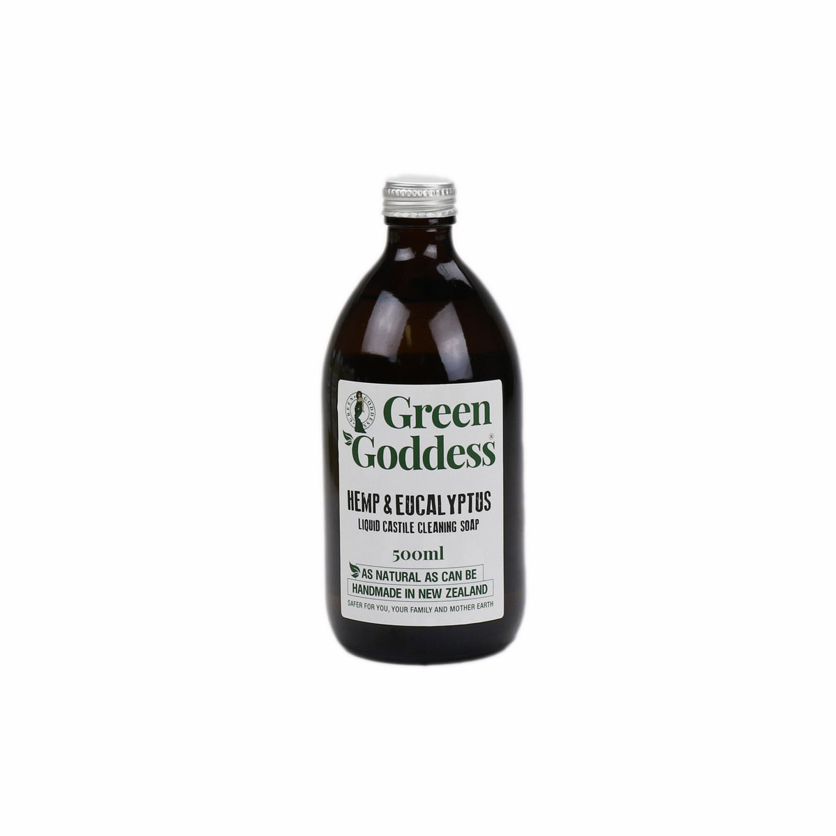 GREEN GODDESS HEMP & EUCALYPTUS CASTILE SOAP 500ML