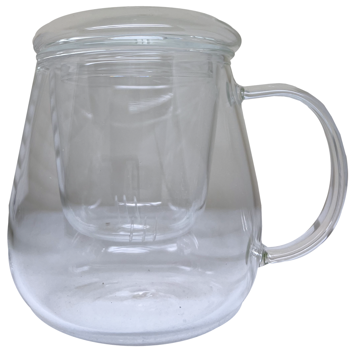 INFUSER MUG GLASS LID 300ML