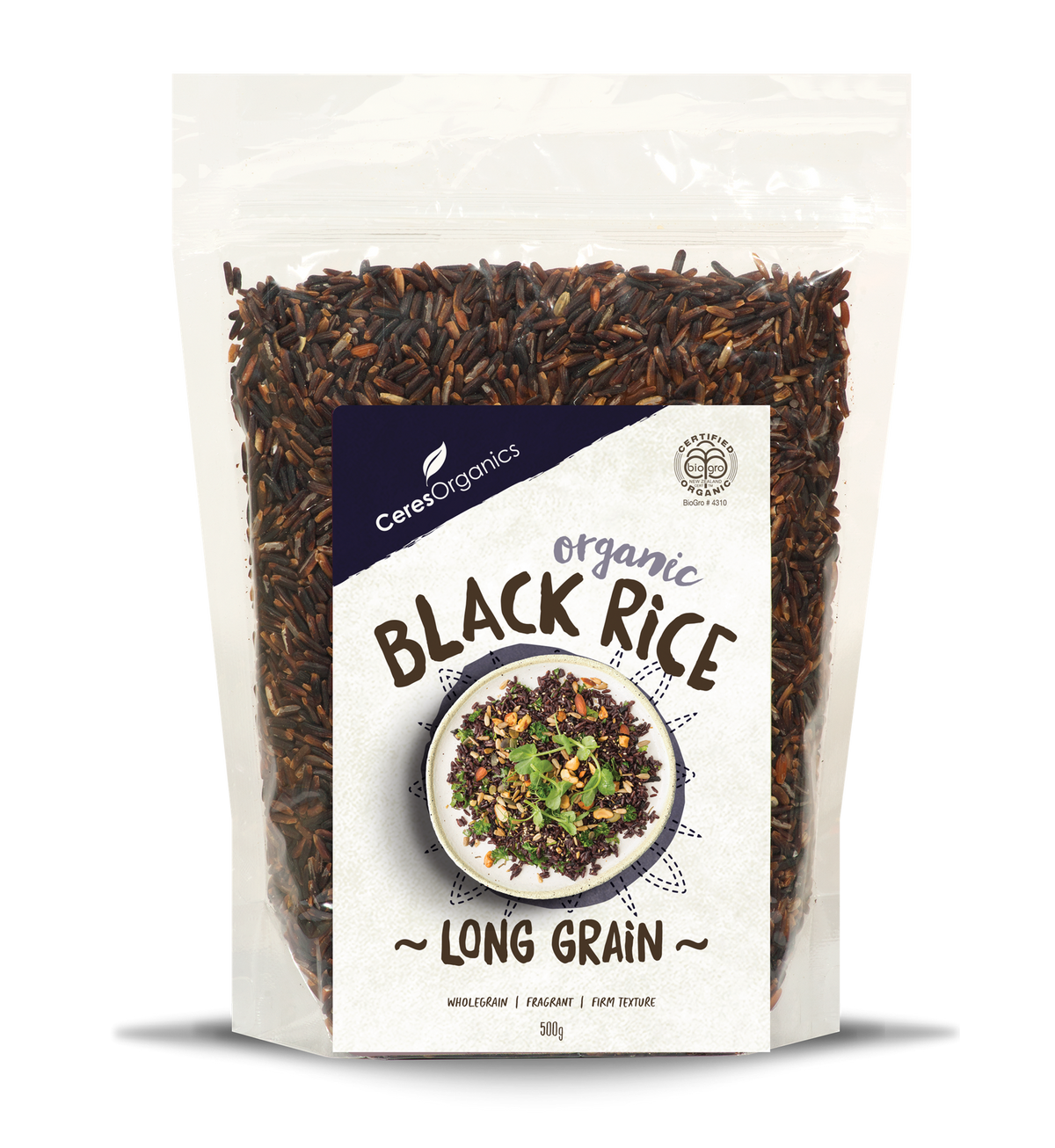 CERES ORGANIC LONG GRAIN BLACK RICE 500G