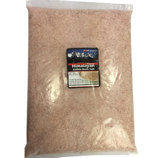MT MERU NATURAL FINE HIMALAYAN SALT 5KG