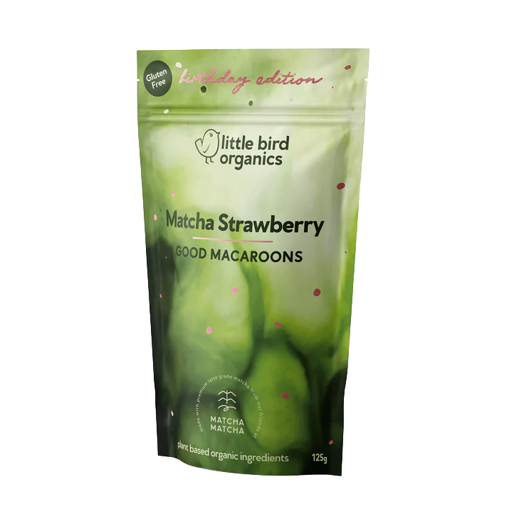 LITTLE BIRD MACAROONS MATCHA STRAWBERRY 125G