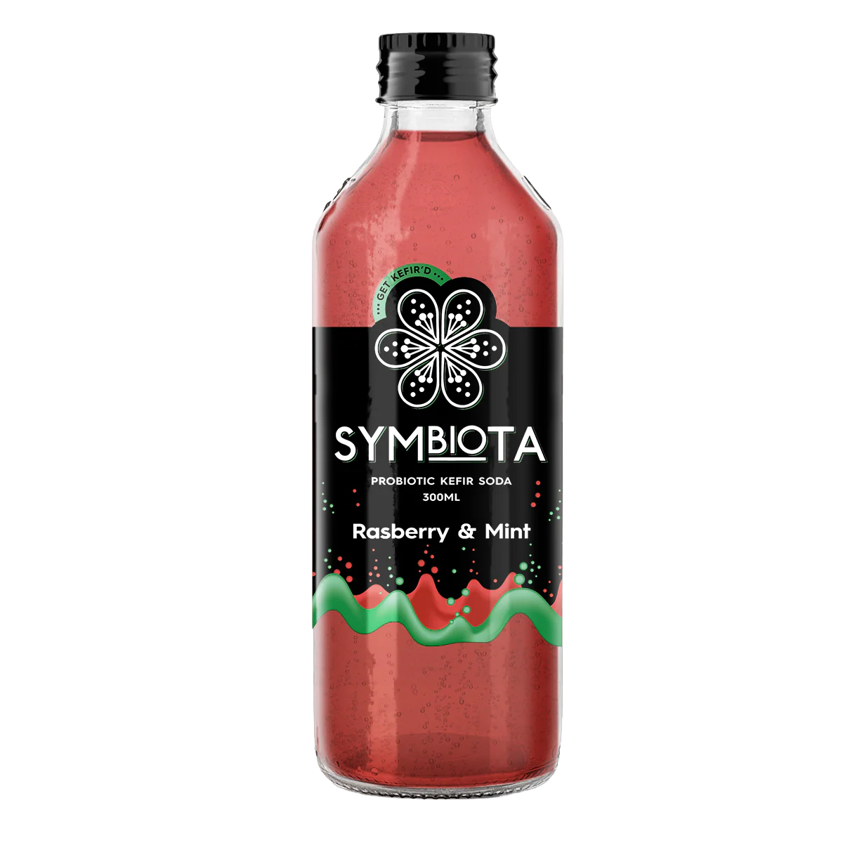 SYMBIOTA RASPBERRY MINT KEFIR SODA 300ML