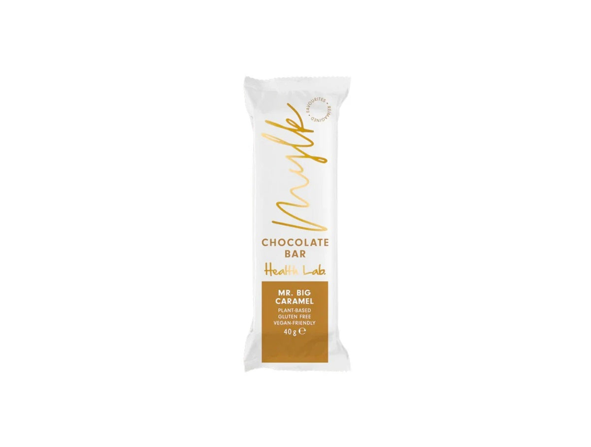 HEALTH LAB CARAMEL PEANUT CHOCOLATE BAR 40G