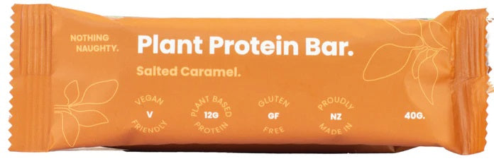 NOTHING NAUGHTY VEGAN CARAMEL PROTEIN BAR 40G