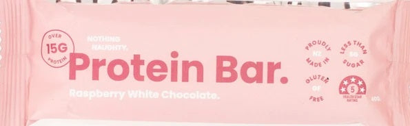 NOTHING NAUGHTY BARE BAR RASPBERRY WHITE CHOCOLATE 40G