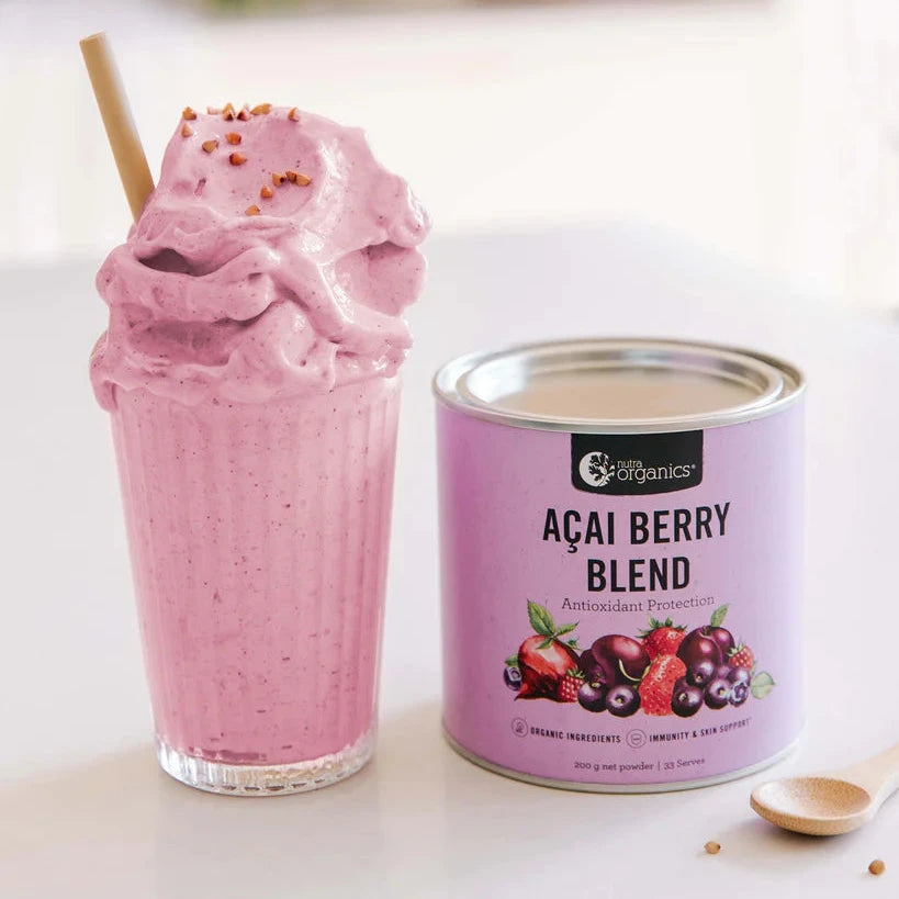 NUTRA ORGANIC ACAI BERRY BLEND POWDER 200G