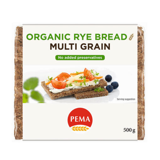 PEMA ORGANIC MULTIGRAIN BREAD 500G Simply Organic NZ