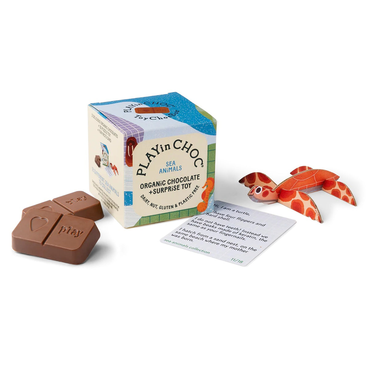 PLAYIN CHOCOLATE SEA ANIMAL SINGLE