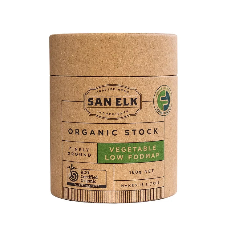 SAN ELK ORGANIC VEGETABLE STOCK LOW FOD MAP 160G