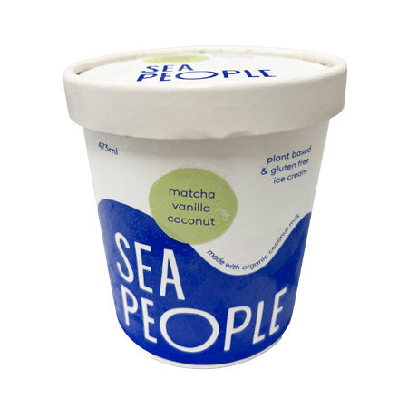 SEA PEOPLE MATCHA VANILLA COCONUT VEGAN ICECREAM 473ML