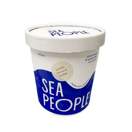 SEA PEOPLE VANILLA ALMOND BUTTER VEGAN ICECREAM 473ML