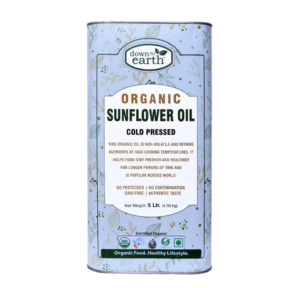 DOWN TO EARTH ORGANIC SUNFLOWER OIL 5L