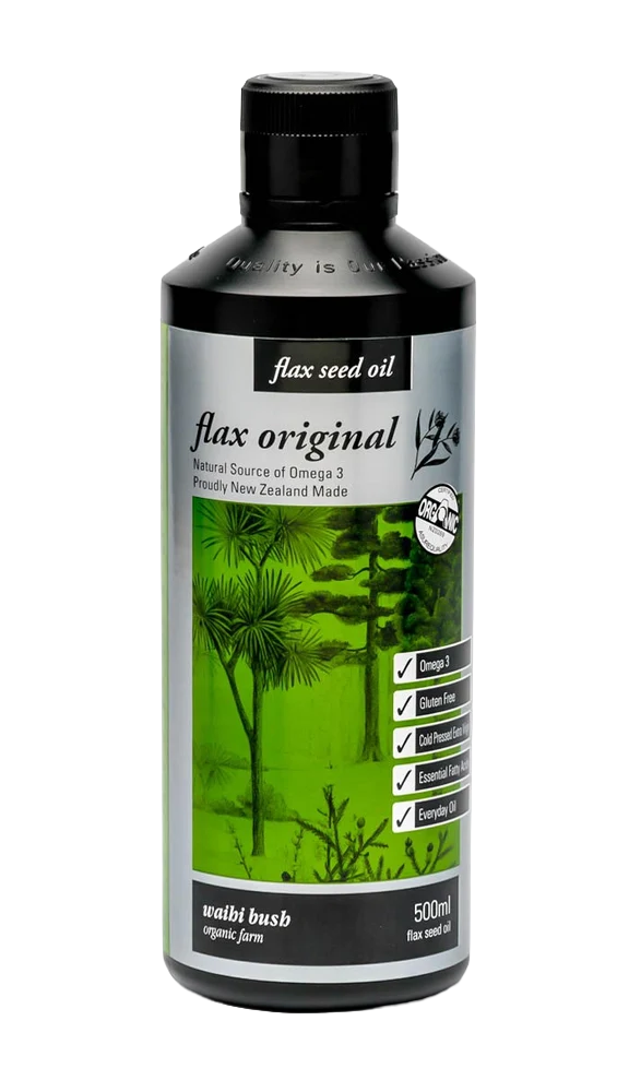 WAIHI BUSH FLAXSEED OIL 500ML