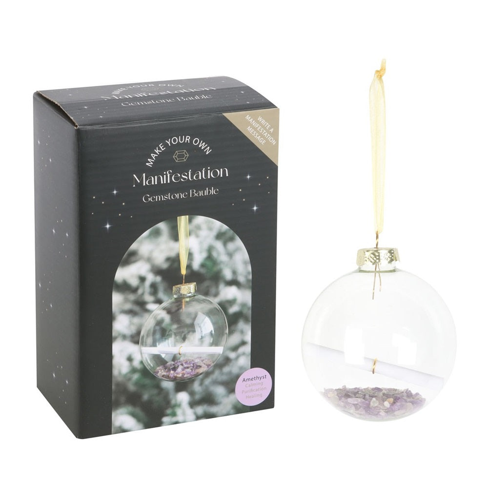 AMETHYST MANIFESTATION GLASS BAUBLE KIT