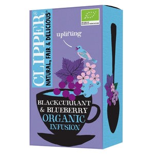 CHANTAL ORGANIC CLIPPER BLACKCURRANT & BLUEBERRY TEA 20 BAGS