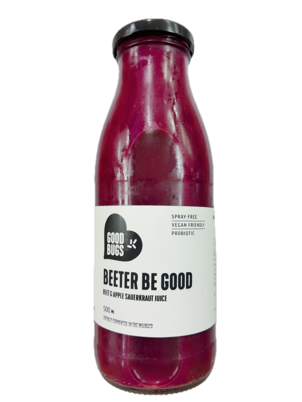 GOOD BUGS BEETER BE GOOD BEET & APPLE SAUERKRAUT JUICE 500ML