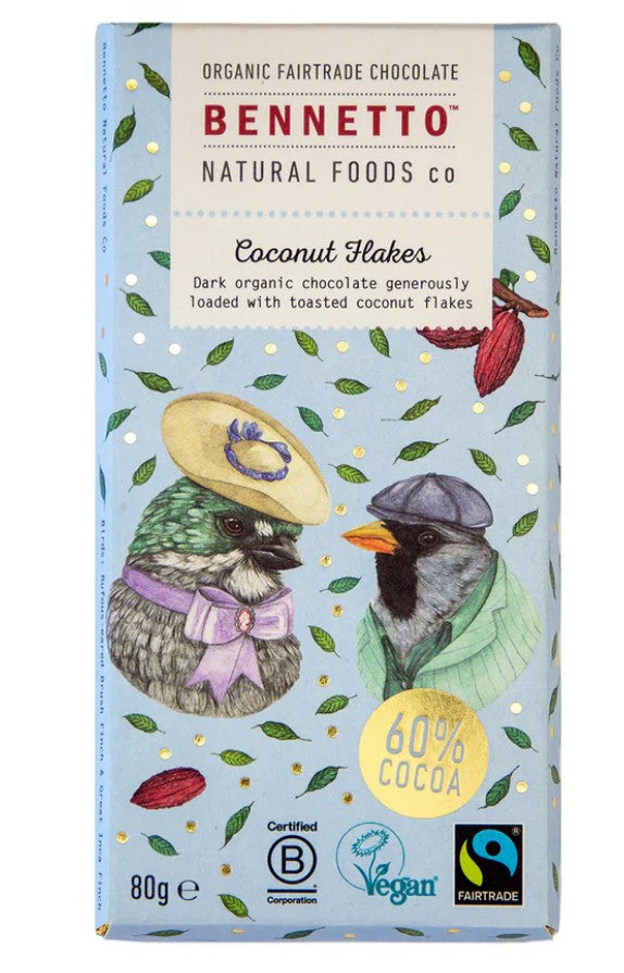 BENNETTO COCONUT FLAKE CHOCOLATE 80G