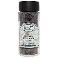 DOWN TO EARTH ORGANIC BLACK MUSTARD SEEDS 80G