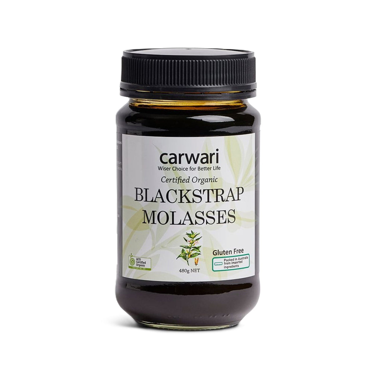 CARWARI ORGANIC BLACKSTRAP MOLASSES 480G