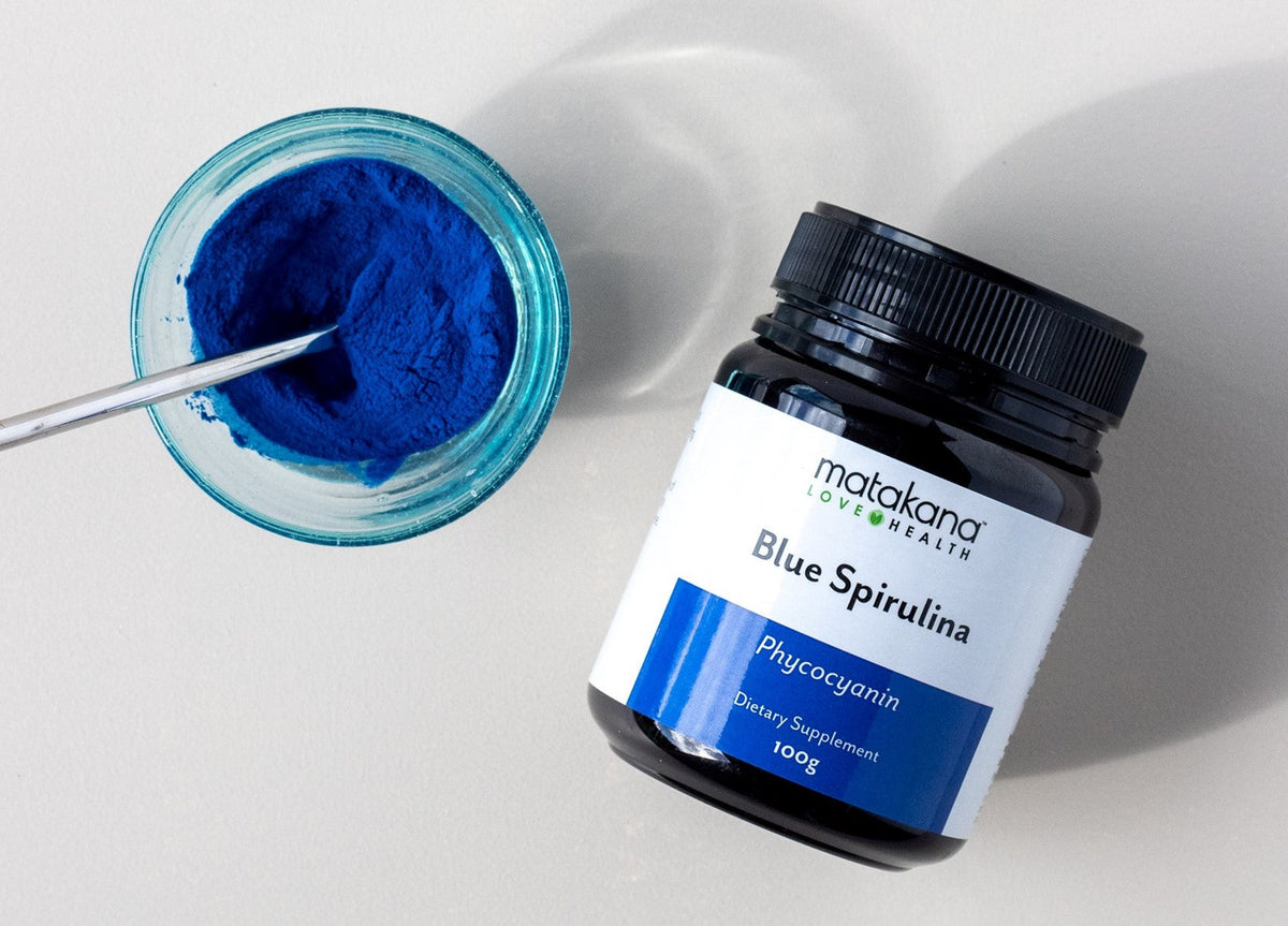 MATAKANA SUPERFOODS BLUE SPIRULINA 100G TUB