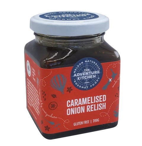 THE ADVENTURE KITCHEN CARAMELISED ONION RELISH 200G