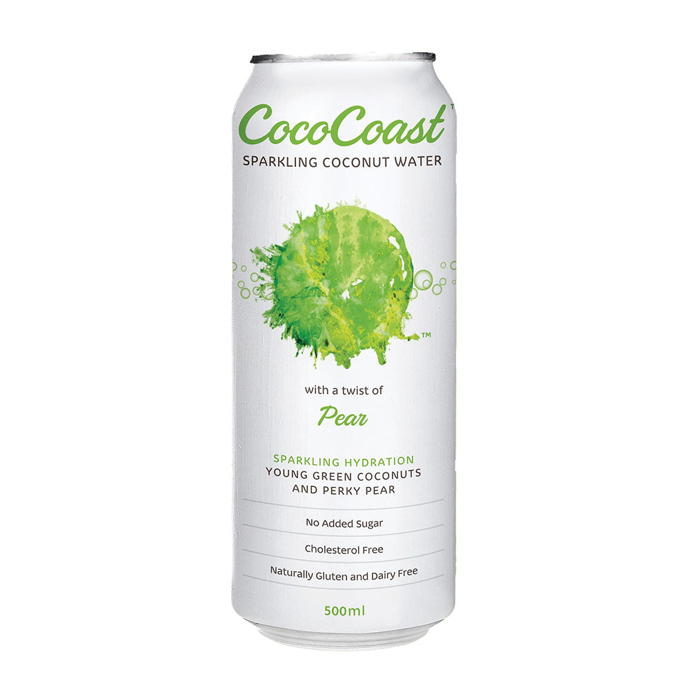 COCOCOAST COCONUT WATER SPARKLING PEAR 500ML