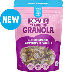 CHANTAL ORGANIC BLACKCURRANT RASPBERRY VANILLA GRANOLA 350G