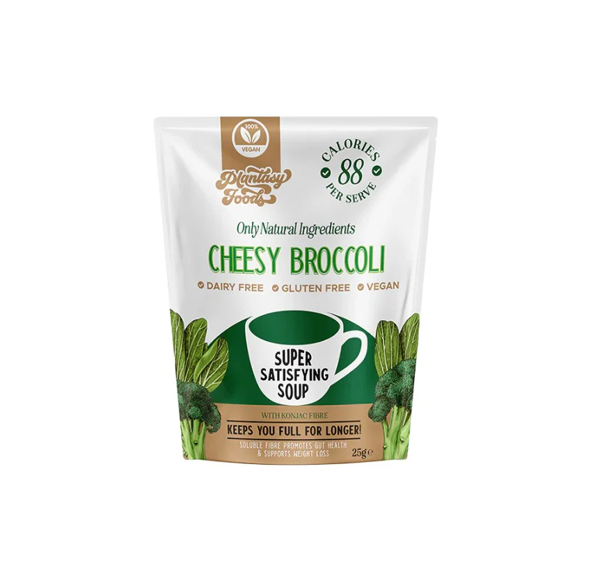 PLANTASY GLUTEN FREE INSTANT SOUP SACHET CHEEZY BROCCOLI 30G