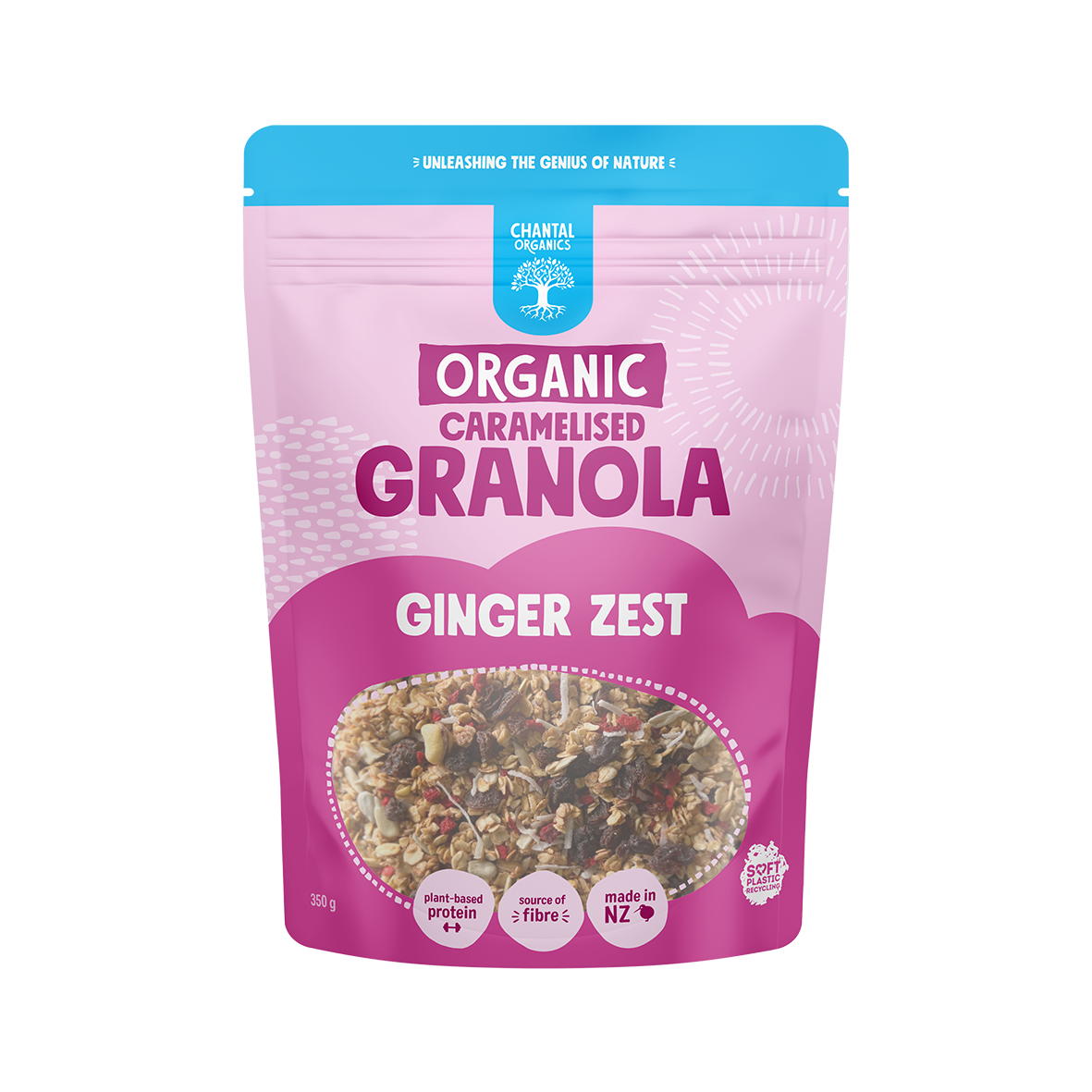 CHANTAL ORGANICS GINGER ZEST GRANOLA 350G