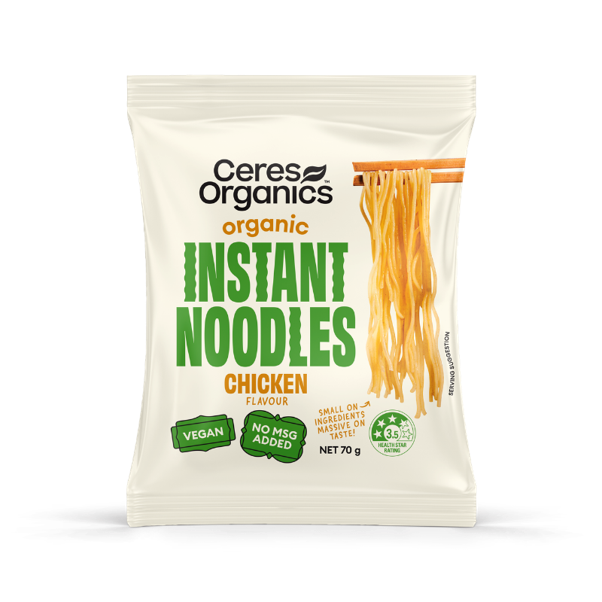 CERES ORGANIC INSTANT NOODLES CHICKEN FLAVOUR 70G