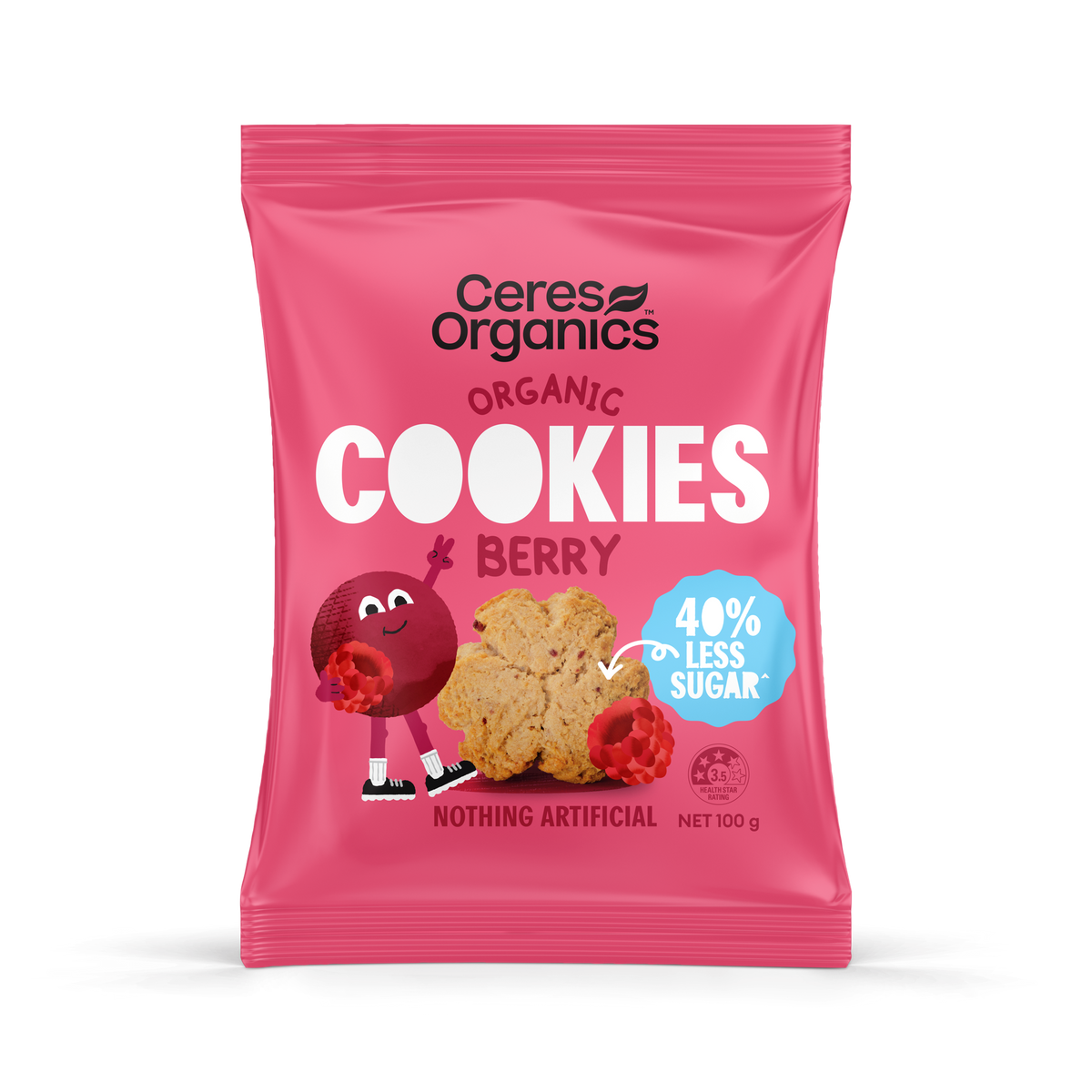 CERES ORGANIC COOKIES BERRY 100G